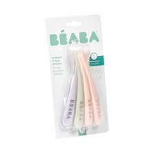 Load image into Gallery viewer, Beaba Set of 4 2nd Age Silicone Spoons
