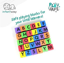 Load image into Gallery viewer, Infantway Spell n’ Count Soft Building Blocks
