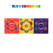 Load image into Gallery viewer, Flower Monaco Pocket Crayons 6 in 1 (3 Pack Set)
