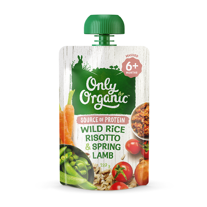 Only Organic Wild rice Risotto & Spring Lamb 120g(6+months)