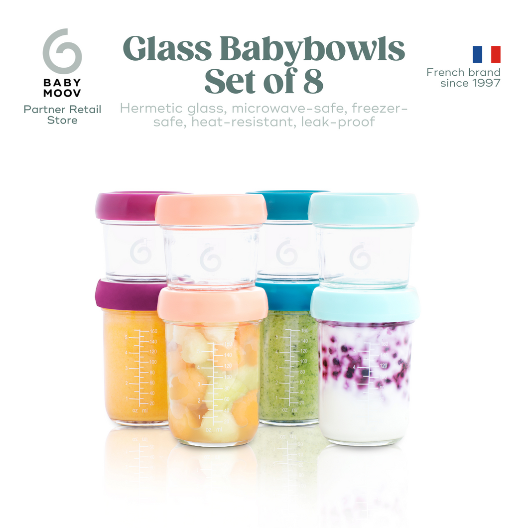 Babymoov - Babybowls Glass Storage Containers (Set of 8)