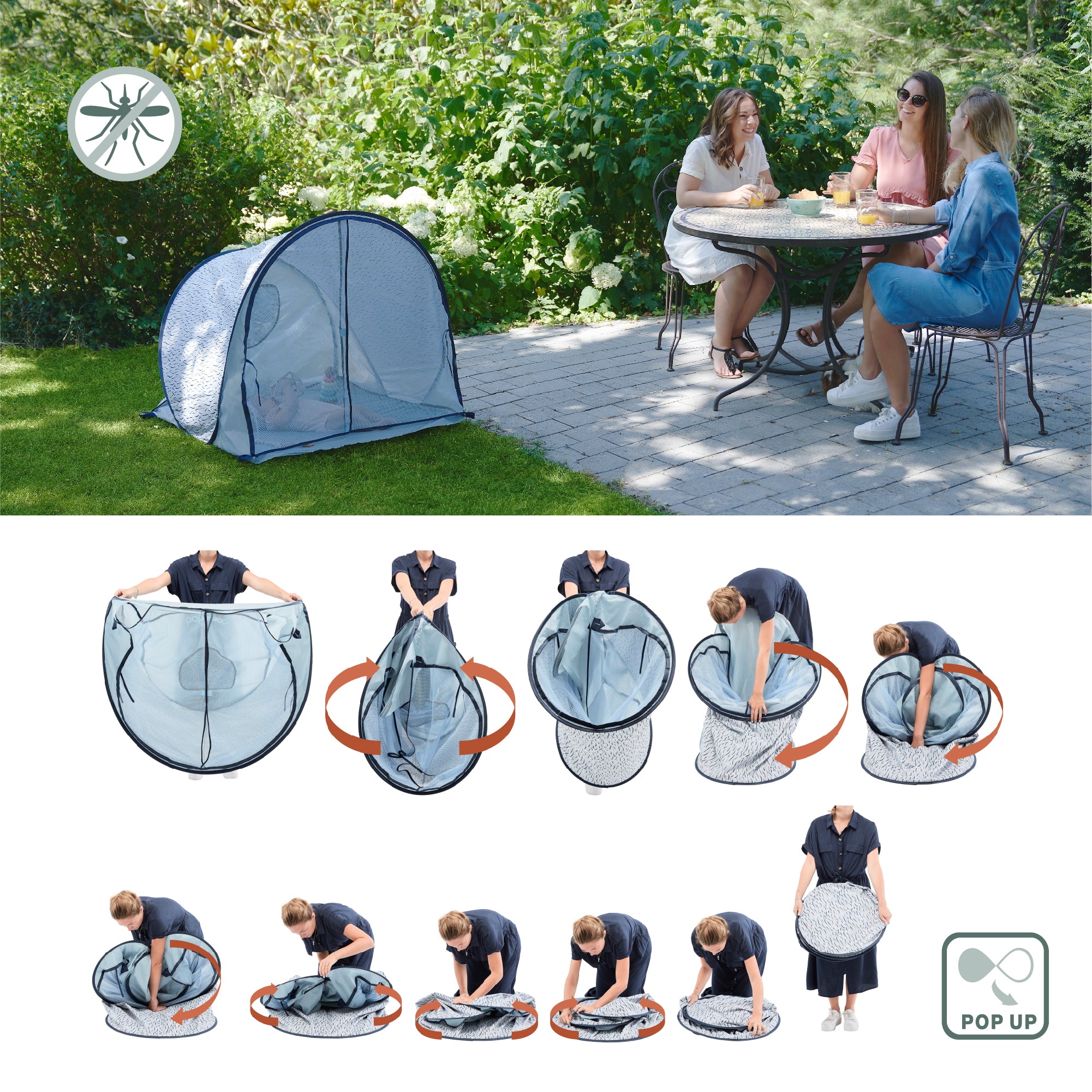 uv tent Babymoov Anti-UV Tent 50+ UPF Protection Blue Waves