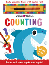 Load image into Gallery viewer, Magic Water Colouring Animal Friends - Counting
