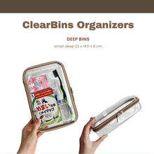 Load image into Gallery viewer, Deep ClearBins Hard Shelled Clear Organizers
