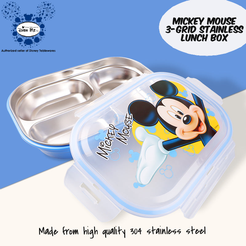 DisneyTableware by Dish Me PH - 3-Grid Stainless Lunch Box