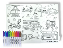 Load image into Gallery viewer, Doodle &amp; Play Large Reusable Coloring Mats
