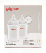 Load image into Gallery viewer, Pigeon WideNeck Version 3 PP Pro Feeding Bottle Twin pack
