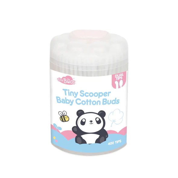 Tiny Buds Baby Naturals Tiny Scoopers Baby Cotton Buds (400 Tips)