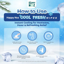 Load image into Gallery viewer, Happy Noz Cool Fresh Wipes (12 Sheets)
