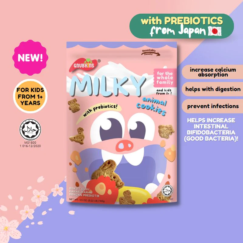 Little Baby Grains by Gnubkins - Milky Animal Cookies With Prebiotics