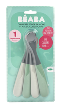 Load image into Gallery viewer, Beaba 1st Age Silicone Spoons Set of 4
