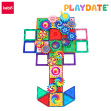 Load image into Gallery viewer, Playdate Kebo Gear Magnetic Tiles
