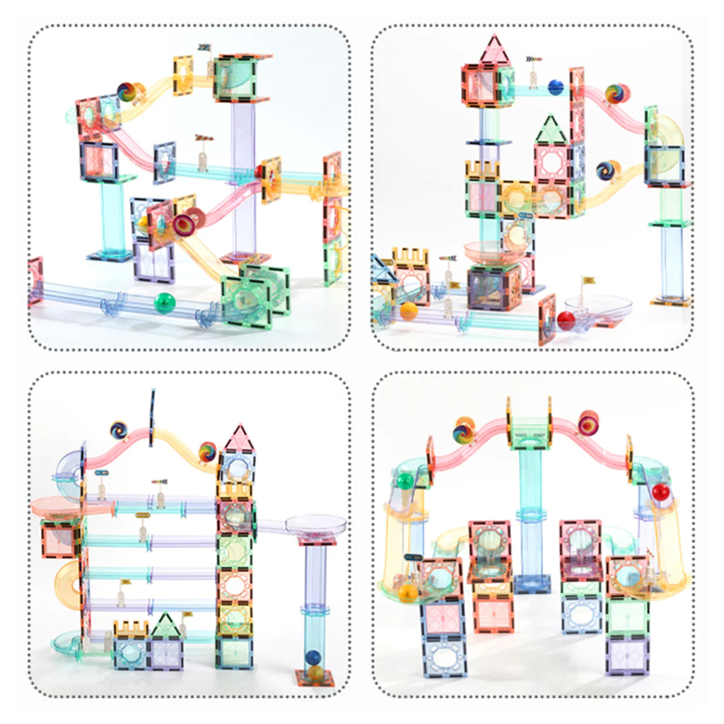 MAGNETIC MARBLE RUN PARADISE 208ピース Amazon.com: GG TOYS Magnetic Marble Run – 208 PCS Magnetic