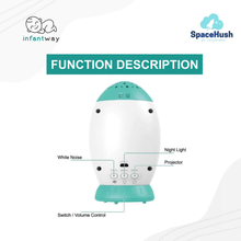 Load image into Gallery viewer, Infantway SpaceHush Portable Baby Sleeping Machine
