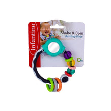 Load image into Gallery viewer, Infantino Shake &amp; Spin Rattling Ring
