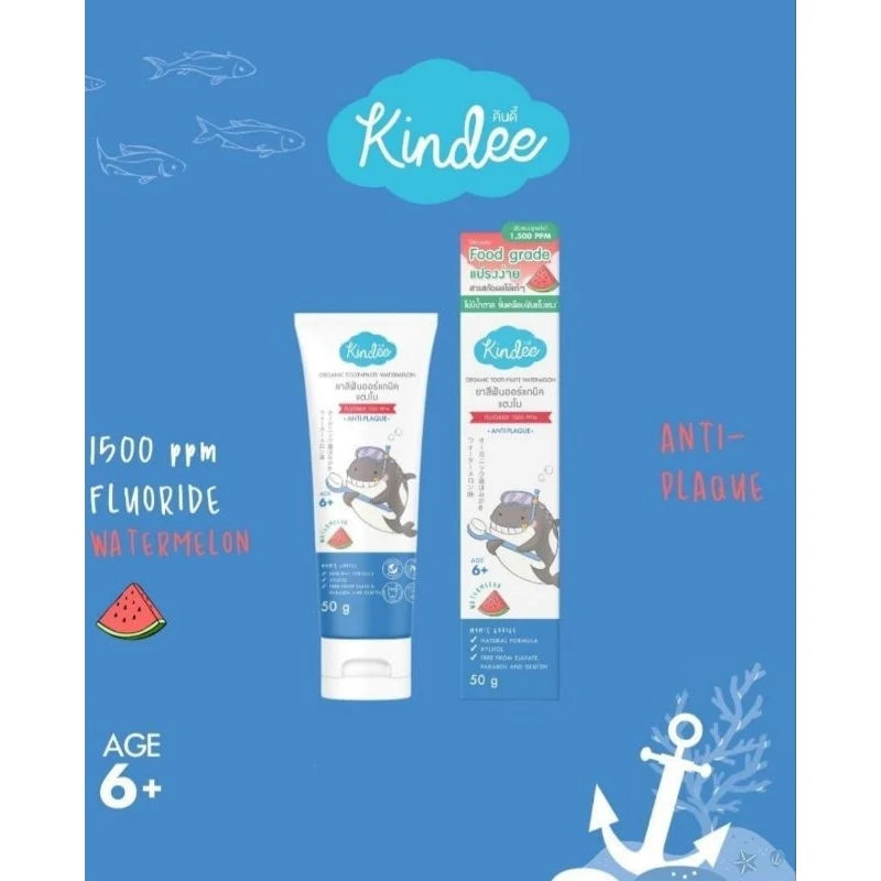 Kindee Organic Toothpaste 1500ppm 50g 6yr+