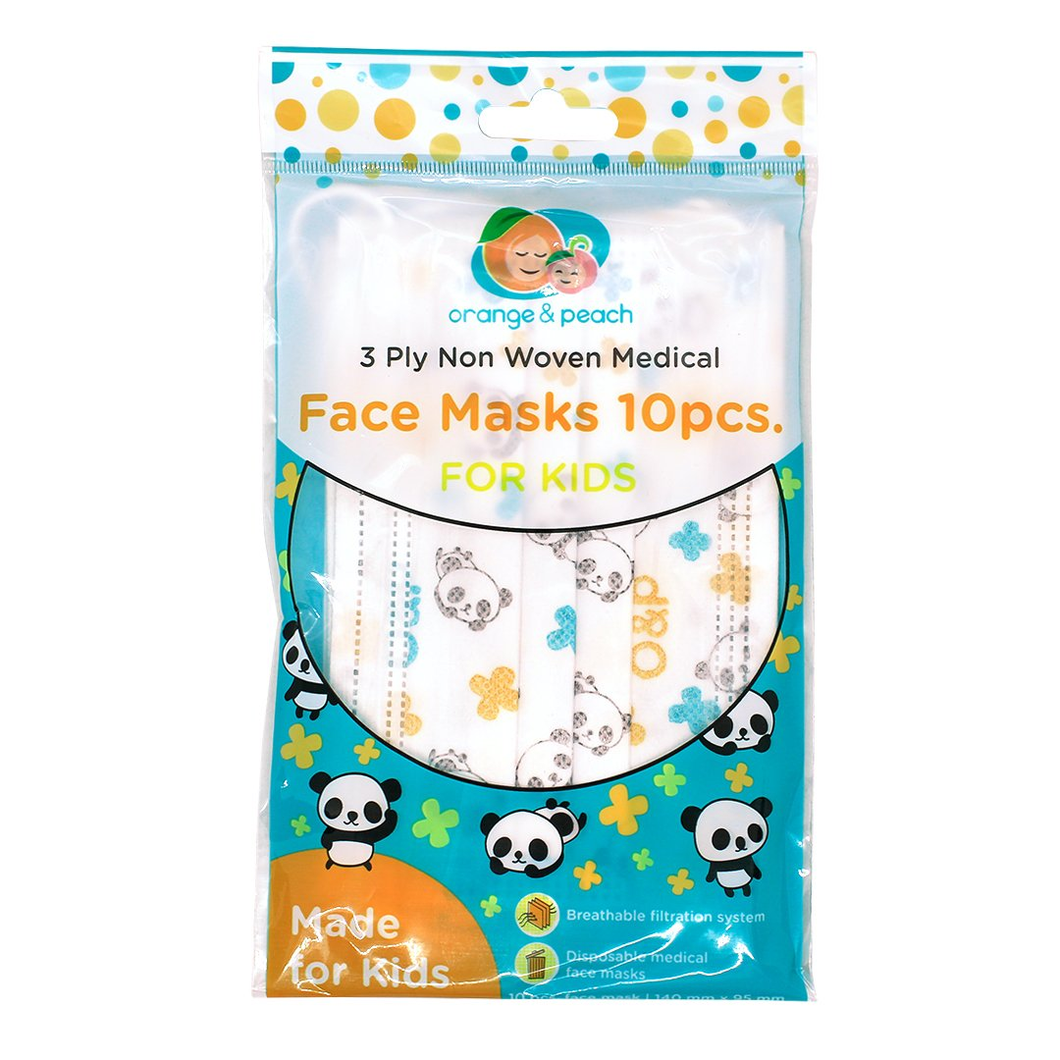 Orange and Peach Face Mask for Kids 10s