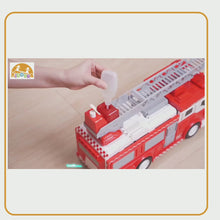 Load and play video in Gallery viewer, Kiddora 2-in-1 Fire Truck &amp; Station Set
