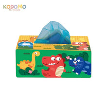 Load image into Gallery viewer, Kodomo Playhouse - Infant Sensory Tissue Box Dino Toy
