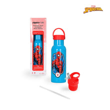 Load image into Gallery viewer, Zippies Lab Marvel Spider-Man Insulated Water Tumbler Bottle 483mL (2 types of cap included)
