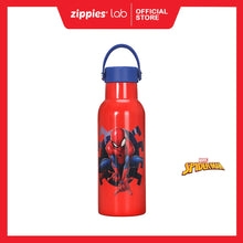 Load image into Gallery viewer, Zippies Lab Marvel Spider-Man Insulated Water Tumbler Bottle 483mL (2 types of cap included)
