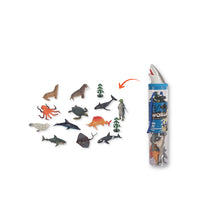 Load image into Gallery viewer, Bioplastic Sea World - 15 pcs. Mini Animals Tube Set
