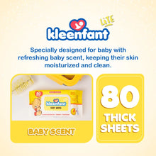 Load image into Gallery viewer, Kleenfant Lite Baby Wipes 80's

