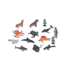 Load image into Gallery viewer, Bioplastic Sea World - 15 pcs. Mini Animals Tube Set
