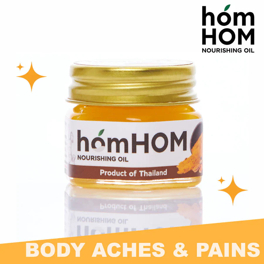 HomHOM Herb Nourishing Oil Balm 25g - for Body Aches and Pains, Massage Balm, Spa Scent