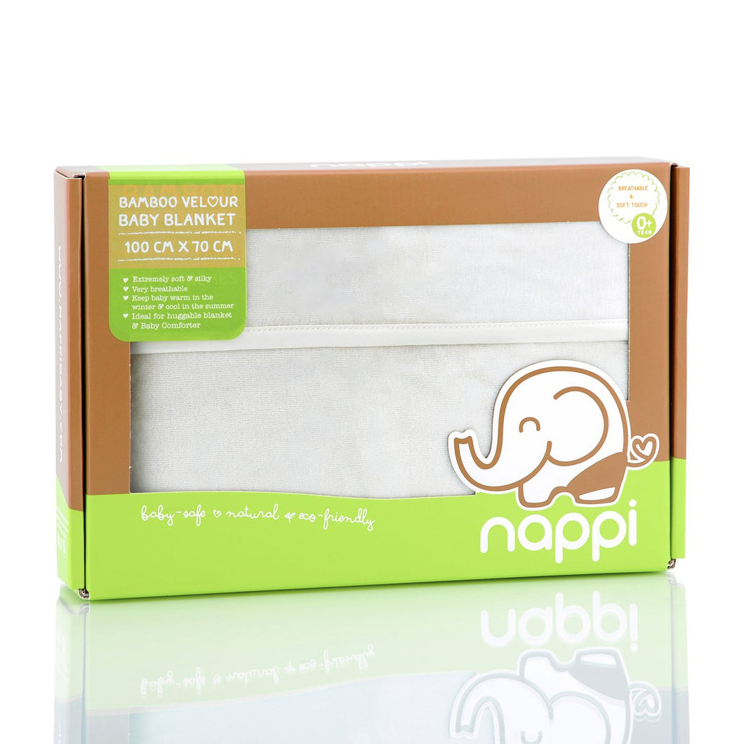 Nappi Bamboo Velour Baby Blanket 70x100 cm