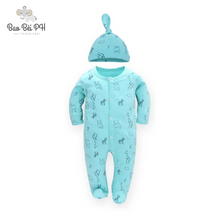 Load image into Gallery viewer, Bao Bei PH Coby Frogsuit + Matching Hat for 0-3 months
