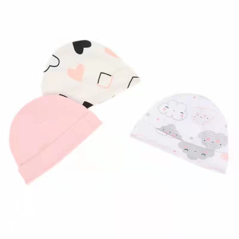 Sunnozy 3pcs Bonnet/Hat set