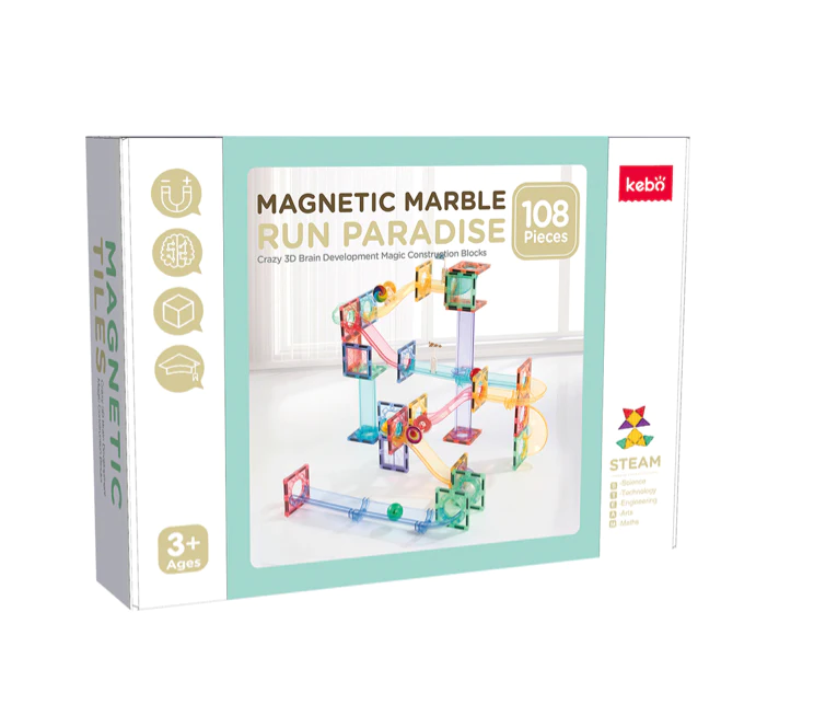 MAGNETIC MARBLE RUN PARADISE 208ピース Magnetic Marble Run -208 Pcs – BabyCoo Aus