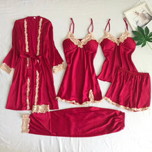Load image into Gallery viewer, Feminism Clothing -Candice Lounge Wear 5pcs Set Robe
