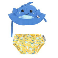 Load image into Gallery viewer, Zoocchini Swim Diaper &amp; Sunhat Sets (Large 12-24months)
