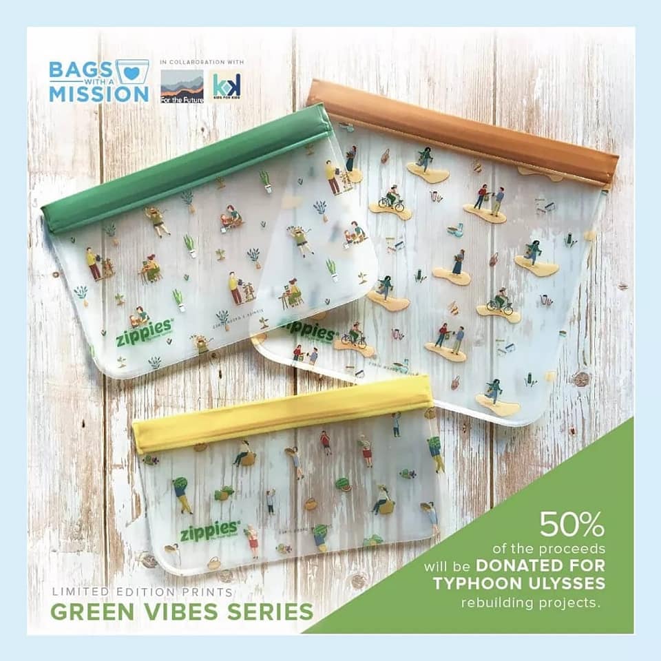 Zippies Bags With A Mission - Green Vibes 3-pc Sampler Set