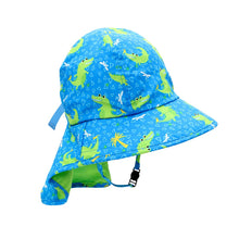 Load image into Gallery viewer, Zoocchini Baby/Toddler Cape Sunhat
