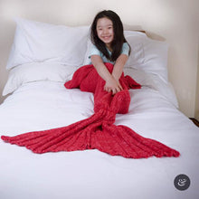 Load image into Gallery viewer, Snap &amp; Snug Kids Mermaid Tail Blanket
