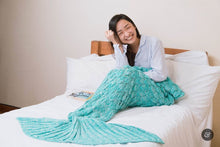 Load image into Gallery viewer, Snap &amp; Snug Adult Mermaid Tails Blanket - Adella (Scaled)
