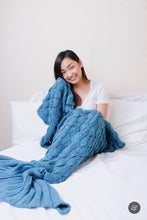 Load image into Gallery viewer, Snap &amp; Snug Adult Mermaid Tails Blanket - Adella (Scaled)
