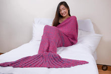 Load image into Gallery viewer, Snap &amp; Snug Adult Mermaid Tails Blanket - Attina (Pashmina Fabric)

