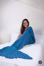Load image into Gallery viewer, Snap &amp; Snug Adult Mermaid Tails Blanket - Attina (Pashmina Fabric)
