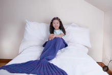 Load image into Gallery viewer, Snap &amp; Snug Kids Mermaid Tail Blanket
