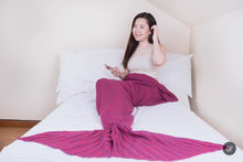 Load image into Gallery viewer, Snap &amp; Snug Adult Mermaid Tails Blanket - Alana (Classic Knitted)
