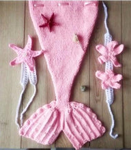 Load image into Gallery viewer, Snap &amp; Snug Baby Mermaid Tail Blanket - Coralia
