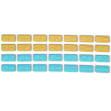 Load image into Gallery viewer, Tots &amp; Kisses Domino Set in Caribbean
