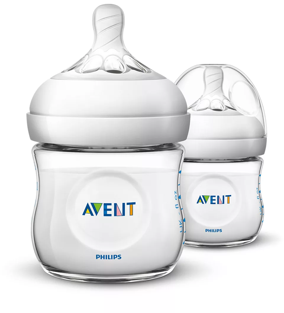 Philips Avent Natural Baby Bottle 4oz/125ml Twin Pack
