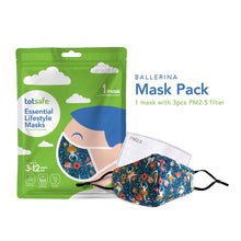Load image into Gallery viewer, Totsafe Essential Lifestyle Mask (with 3 pcs. PM 2.5 filters)

