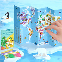 Load image into Gallery viewer, Mideer Poster Sticker World Map
