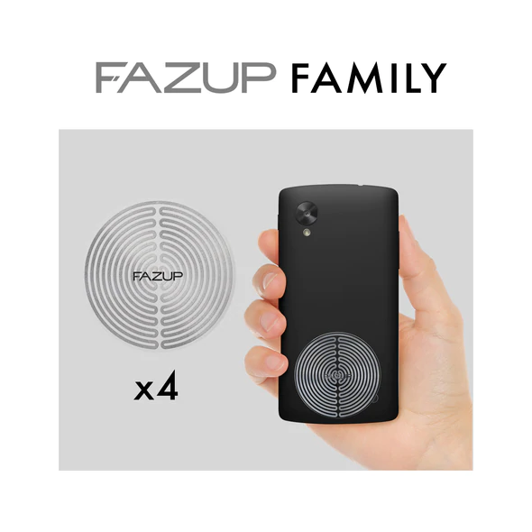 Fazup Anti-Radiation Sticker Patch Silver (Family Pack)